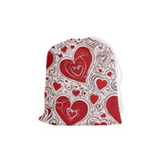 Be My Valentine Drawstring Pouch (medium)