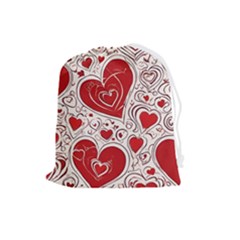 Be My Valentine Drawstring Pouch (large)