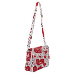 Be My Valentine Shoulder Bag With Back Zipper