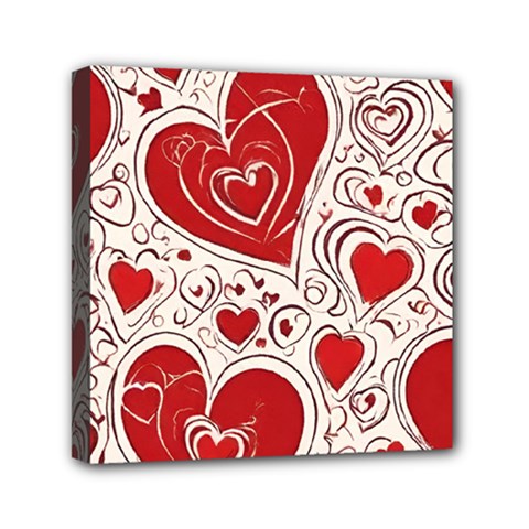 Be My Valentine Mini Canvas 6  X 6  (stretched)