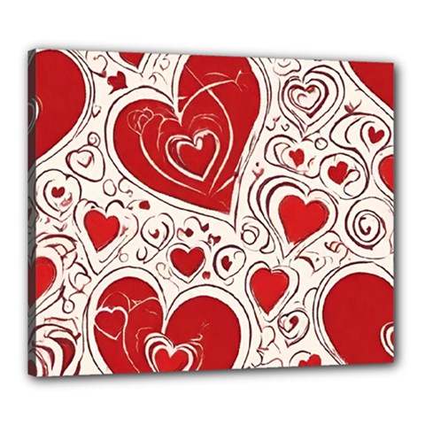 Be My Valentine Canvas 24  X 20  (stretched)