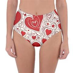 Be My Valentine Reversible High-waist Bikini Bottoms