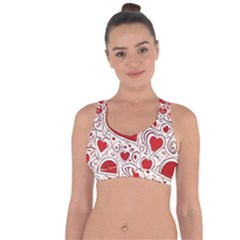 Be My Valentine Cross String Back Sports Bra