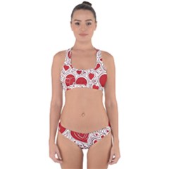 Be My Valentine Cross Back Hipster Bikini Set