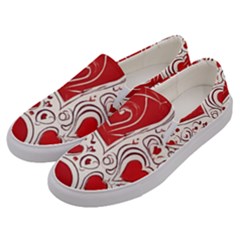 Be My Valentine Men s Canvas Slip Ons