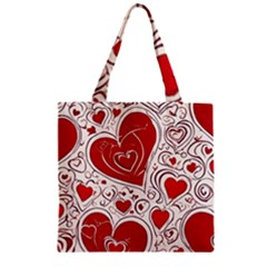 Be My Valentine Zipper Grocery Tote Bag