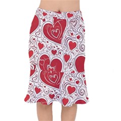 Be My Valentine Short Mermaid Skirt