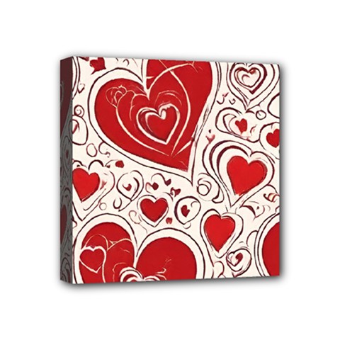 Be My Valentine Mini Canvas 4  X 4  (stretched)