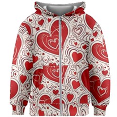 Be My Valentine Kids  Zipper Hoodie Without Drawstring