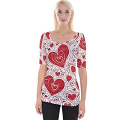 Be My Valentine Wide Neckline T-shirt