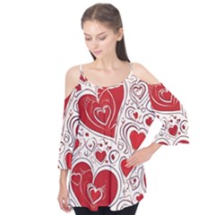 Be My Valentine Flutter Sleeve T-shirt