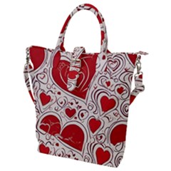 Be My Valentine Buckle Top Tote Bag