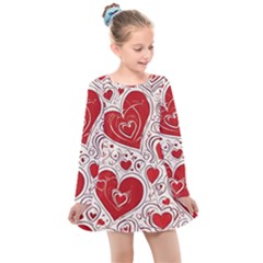 Be My Valentine Kids  Long Sleeve Dress