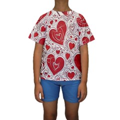 Be My Valentine Kids  Short Sleeve Swimwear