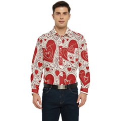 Be My Valentine Men s Long Sleeve Pocket Shirt 