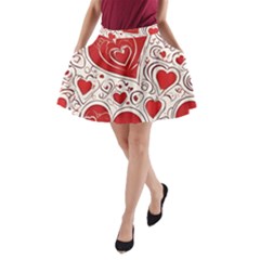 Be My Valentine A-line Pocket Skirt