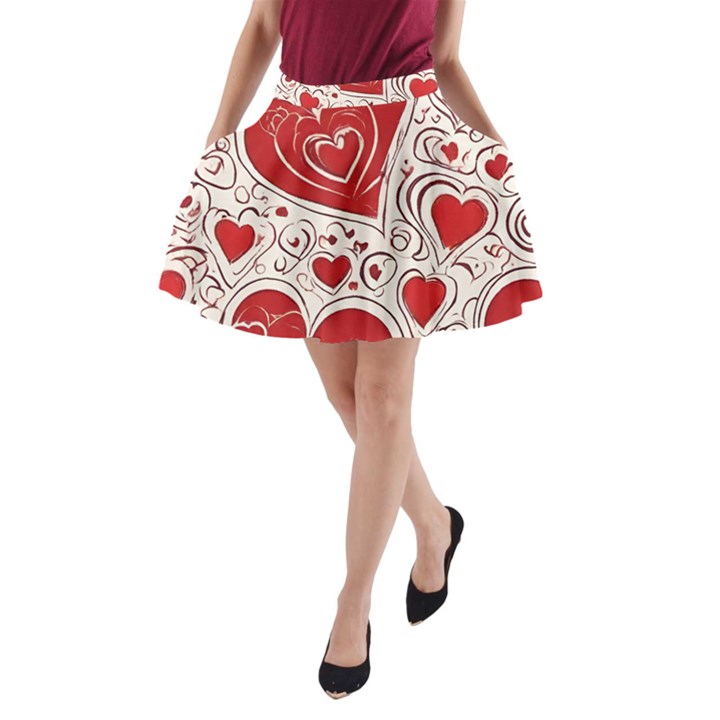 Be My Valentine A-Line Pocket Skirt