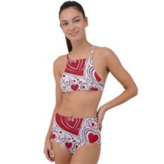 Be My Valentine Halter Tankini Set