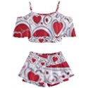 Be My Valentine Kids  Off Shoulder Skirt Bikini View1