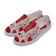 Be My Valentine Women s Canvas Slip Ons