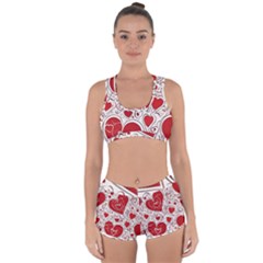 Be My Valentine Racerback Boyleg Bikini Set