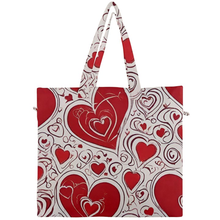 Be My Valentine Canvas Travel Bag