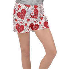 Be My Valentine Women s Velour Lounge Shorts by pollyparadiseartshop