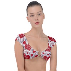 Be My Valentine Cap Sleeve Ring Bikini Top