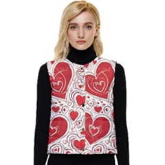 Be My Valentine Women s Button Up Puffer Vest