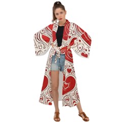 Be My Valentine Maxi Kimono