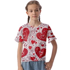 Be My Valentine Kids  Cuff Sleeve Scrunch Bottom T-shirt