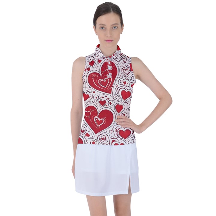 Be My Valentine Women s Sleeveless Polo T-Shirt