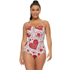 Be My Valentine Retro Full Coverage Swimsuit