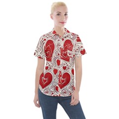 Be My Valentine Women s Short Sleeve Pocket Shirt