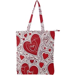 Be My Valentine Double Zip Up Tote Bag