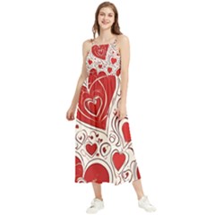 Be My Valentine Boho Sleeveless Summer Dress