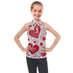 Be My Valentine Kids  Sleeveless Polo T-shirt