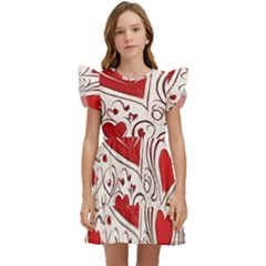 Be My Valentine Kids  Winged Sleeve Dress