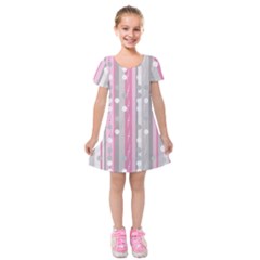 Candy Kids  Short Sleeve Velvet Dress