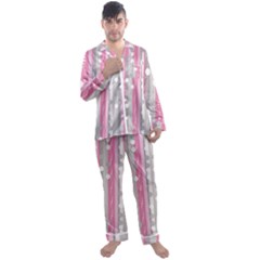 Candy Men s Long Sleeve Satin Pajamas Set