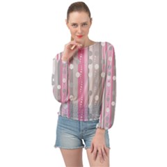 Candy Banded Bottom Chiffon Top