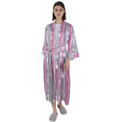 Candy Maxi Satin Kimono