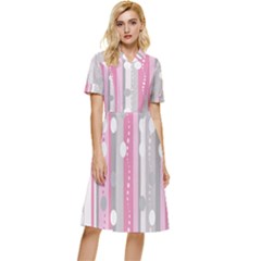 Candy Button Top Knee Length Dress