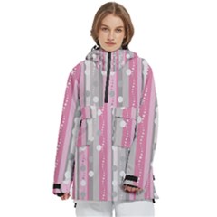 Candy Women s Pullover Zip Ski And Snowboard Waterproof Breathable Jacket