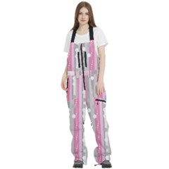 Candy Women s Front Zip Ski And Snowboard Bib Pants