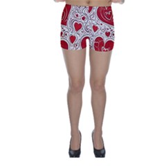 Be My Valentine Skinny Shorts by pollyparadiseartshop