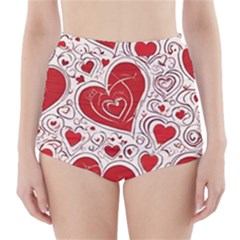 Be My Valentine High-waisted Bikini Bottoms