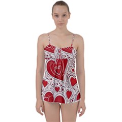 Be My Valentine Babydoll Tankini Top