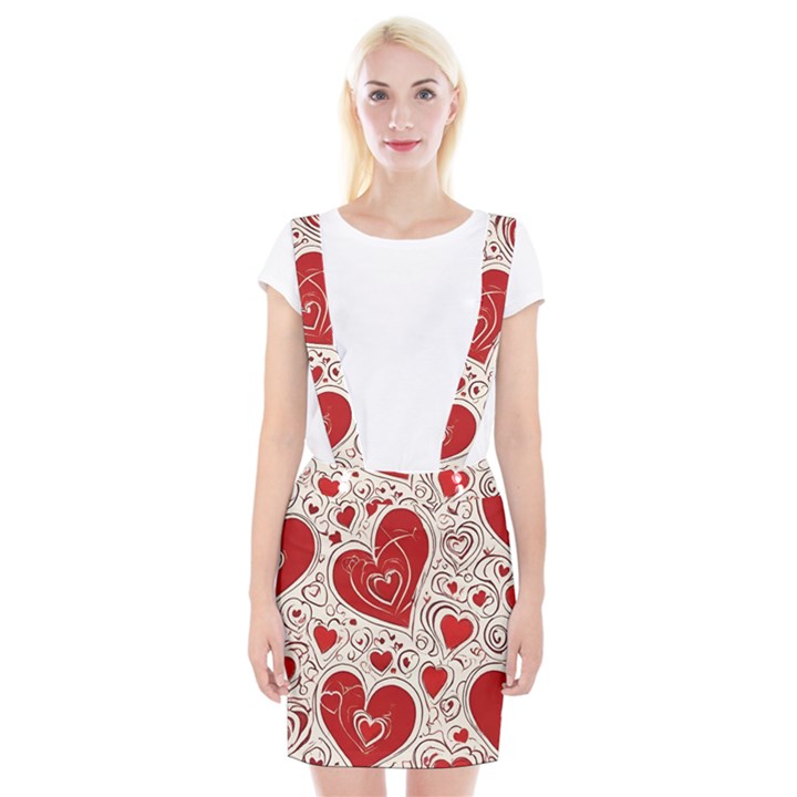 Be My Valentine Braces Suspender Skirt