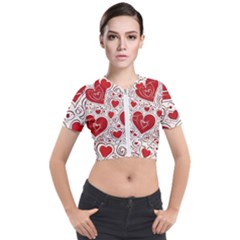 Be My Valentine Short Sleeve Cropped Jacket